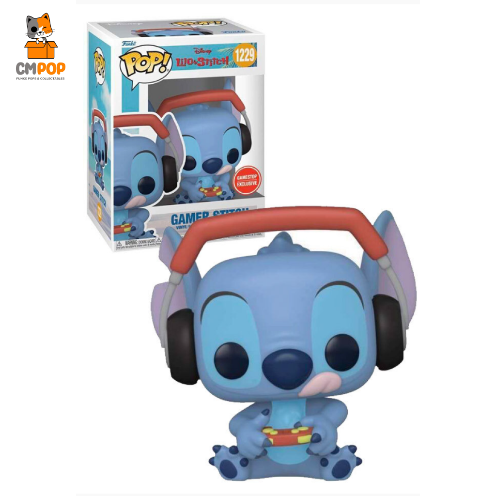 Gamer Stitch - #1229- Funko Pop! Disney Gamestop Exclusive Pop