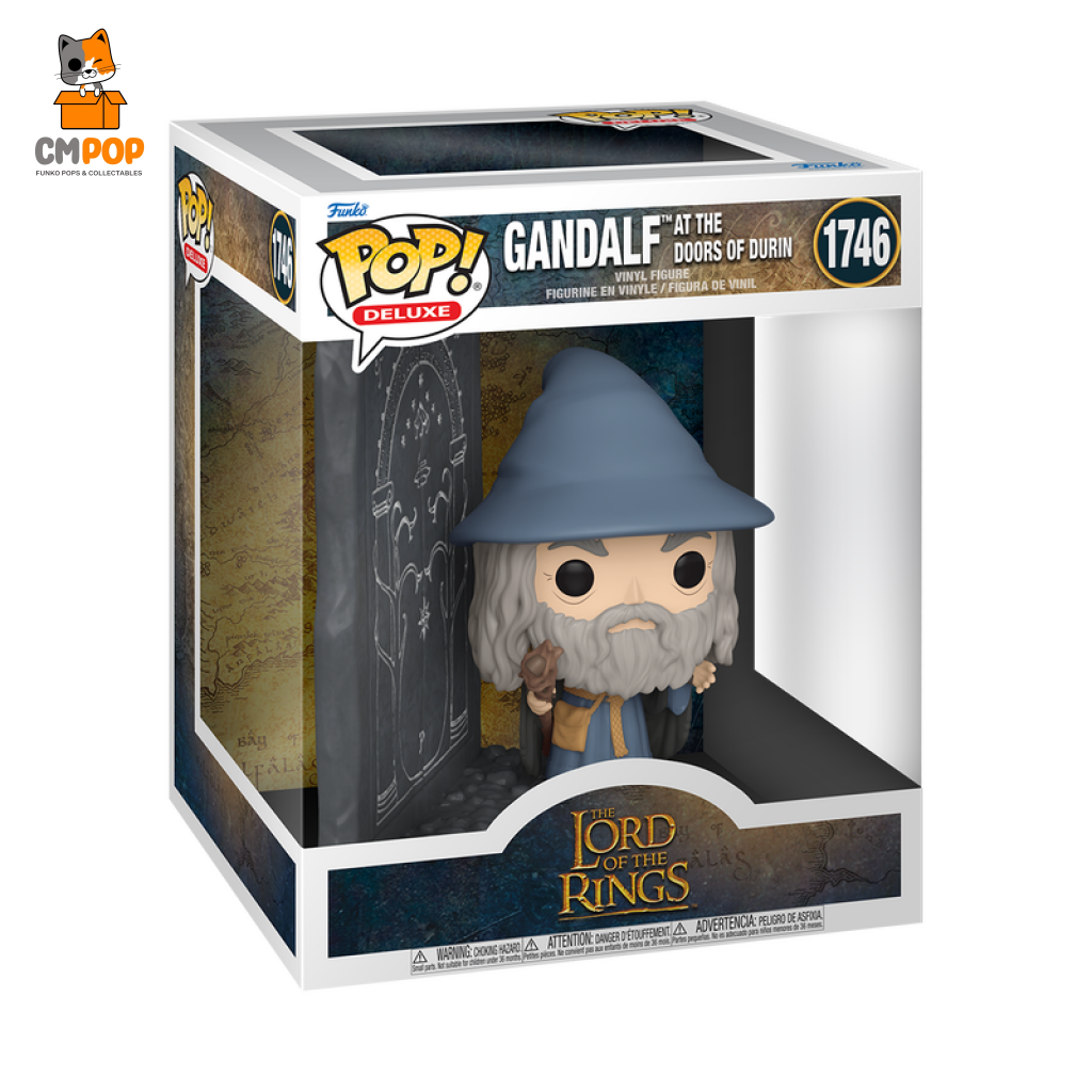 Gandalf At The Doors Of Durin - #1746 Funko Pop! Deluxe The Lord Rings Dod Glow In Dark Pop