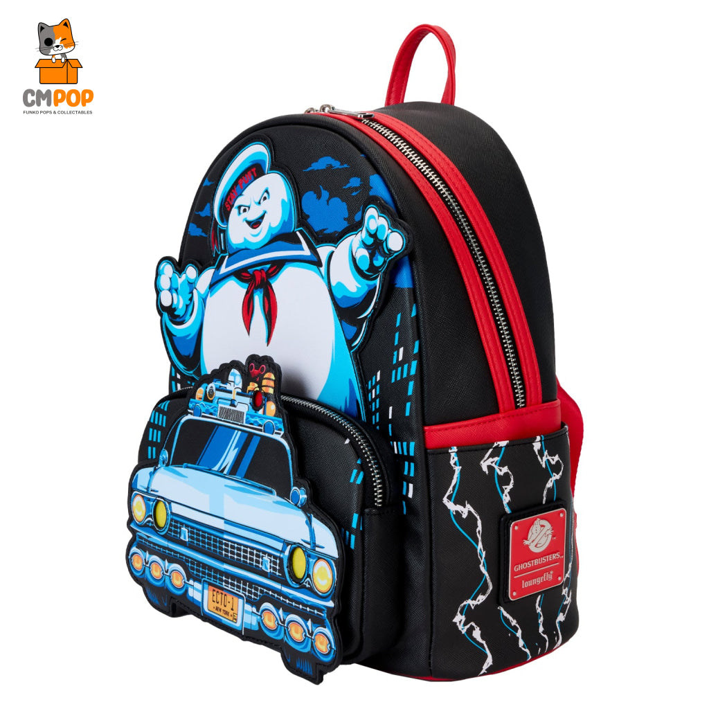 Ghostbusters Stay Puft Chasing Mini Backpack - Loungefly