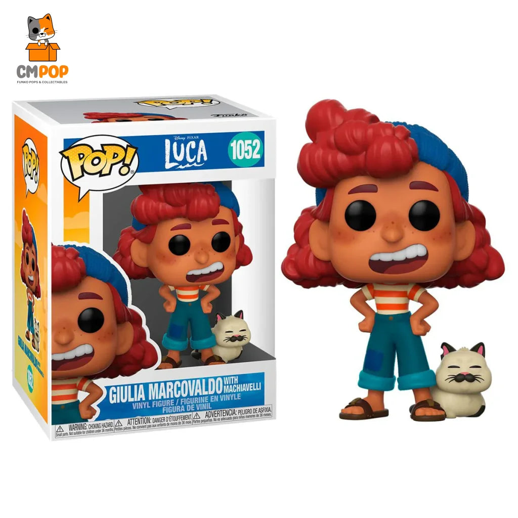 Giulia Marcovaldo With Machiavelli - #1052 Funko Pop! Disney Luca