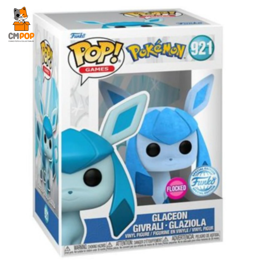 Glaceon Flocked - #921 Funko Pop! Pokemon Special Edition Pop