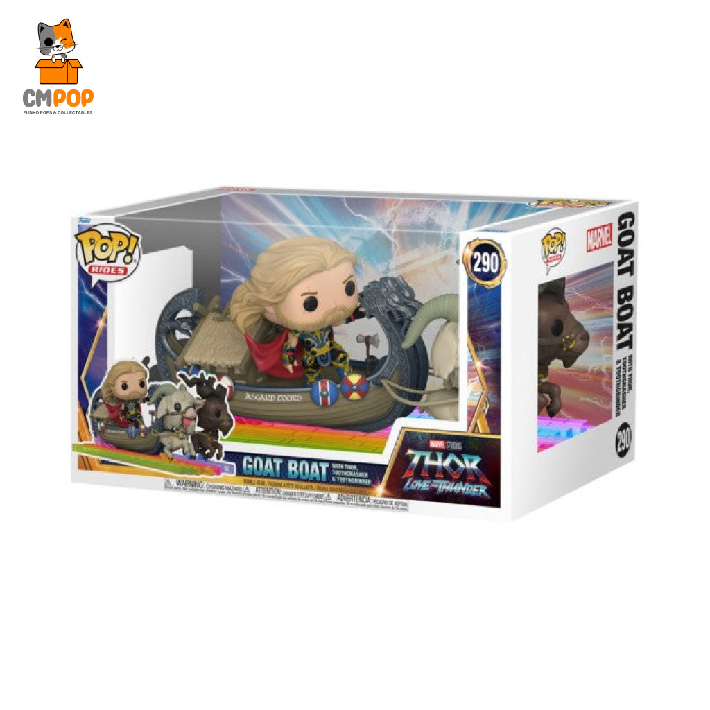 Goat Boat - With Thor Toothgnasher & Toothgrinder Funko Pop! Marvel Love And Thunder Pop Moment Pop