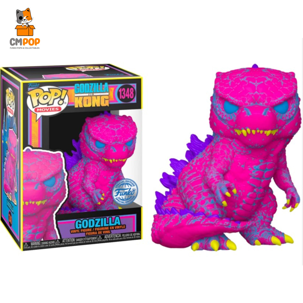 Godzilla Blacklight - #1348- Funko Pop! Vs Kong Pop