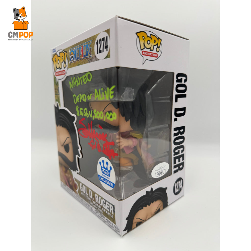 Gol D. Roger - #1274 Funko Pop! One Piece Exclusive Signed By Sean Hennigan Certified Pop