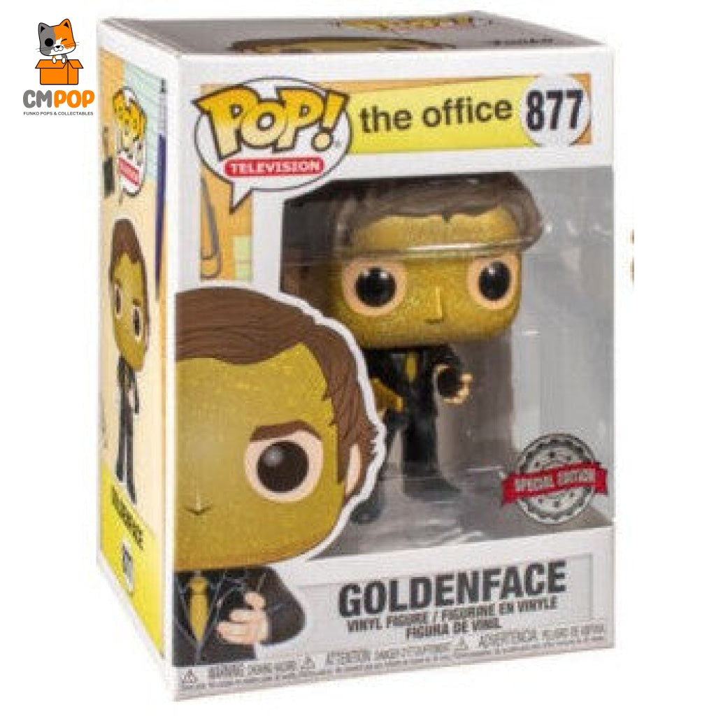 Goldenface Jim Halpert - #877 Funko Pop! -The Office Special Edition Exclusive Pop