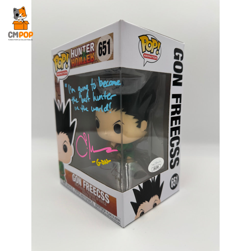 Gon Freecss- #651 - Funko Pop! Animation Hunter X Signed By Erica Mendez Certified Pop