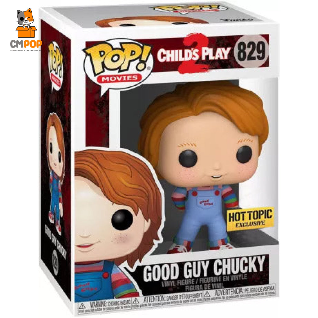 Good Guy Chucky - #829 Funko Pop! Movies Horror Childs Play 2 Hot Topic Exclusive