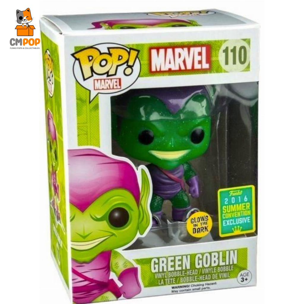 Green Goblin - #110 Funko Pop! Marvel Glows In The Dark 2016 Convention Exclusive