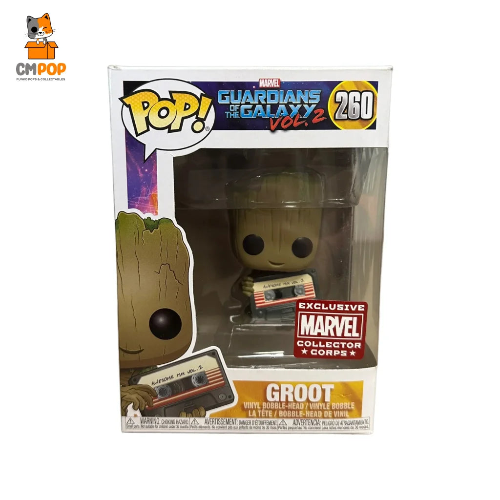 Groot - #260 Funko Pop! Marvel Guardians Of The Galaxy 2 Exclusive Collection *Corps*