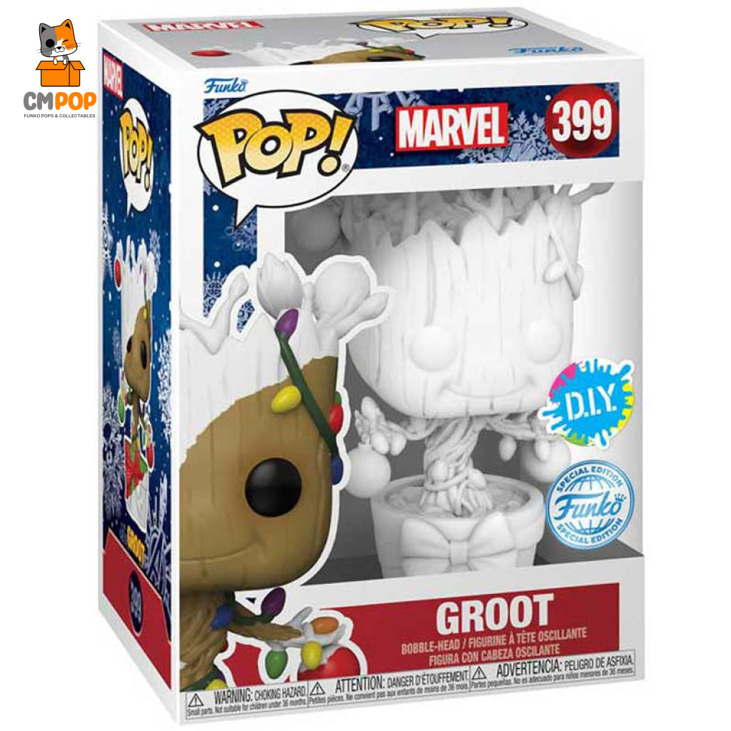 Groot- #399 - Funko Pop! Marvel Diy Exclusive Pop