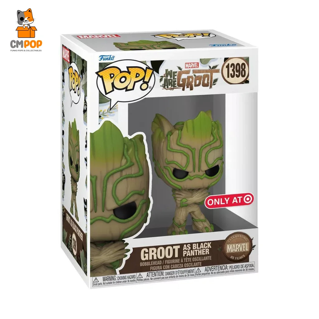 Groot As Black Panther - #1398- Funko Pop! We Are Marvel Target Exclusive Pop