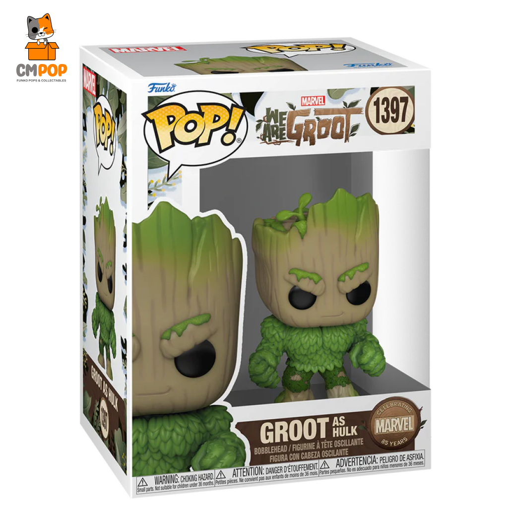 Groot As Hulk - #1397- Funko Pop! We Are Marvel Pop