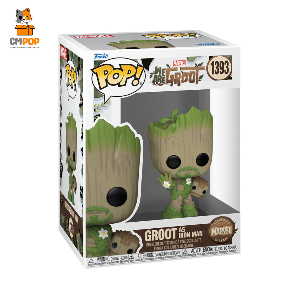 Groot As Iron Man - #1393- Funko Pop! We Are Marvel Pop