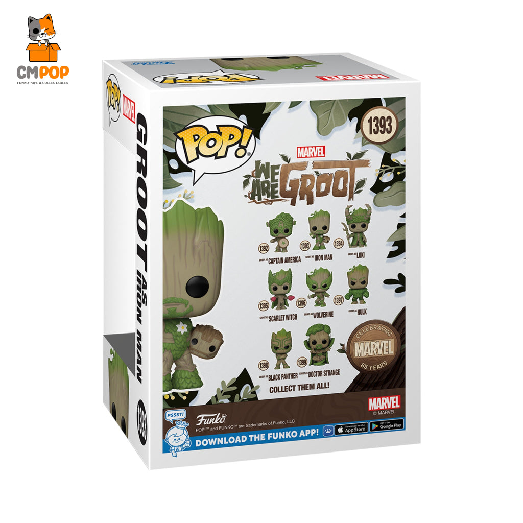 Groot As Iron Man - #1393- Funko Pop! We Are Marvel Pop