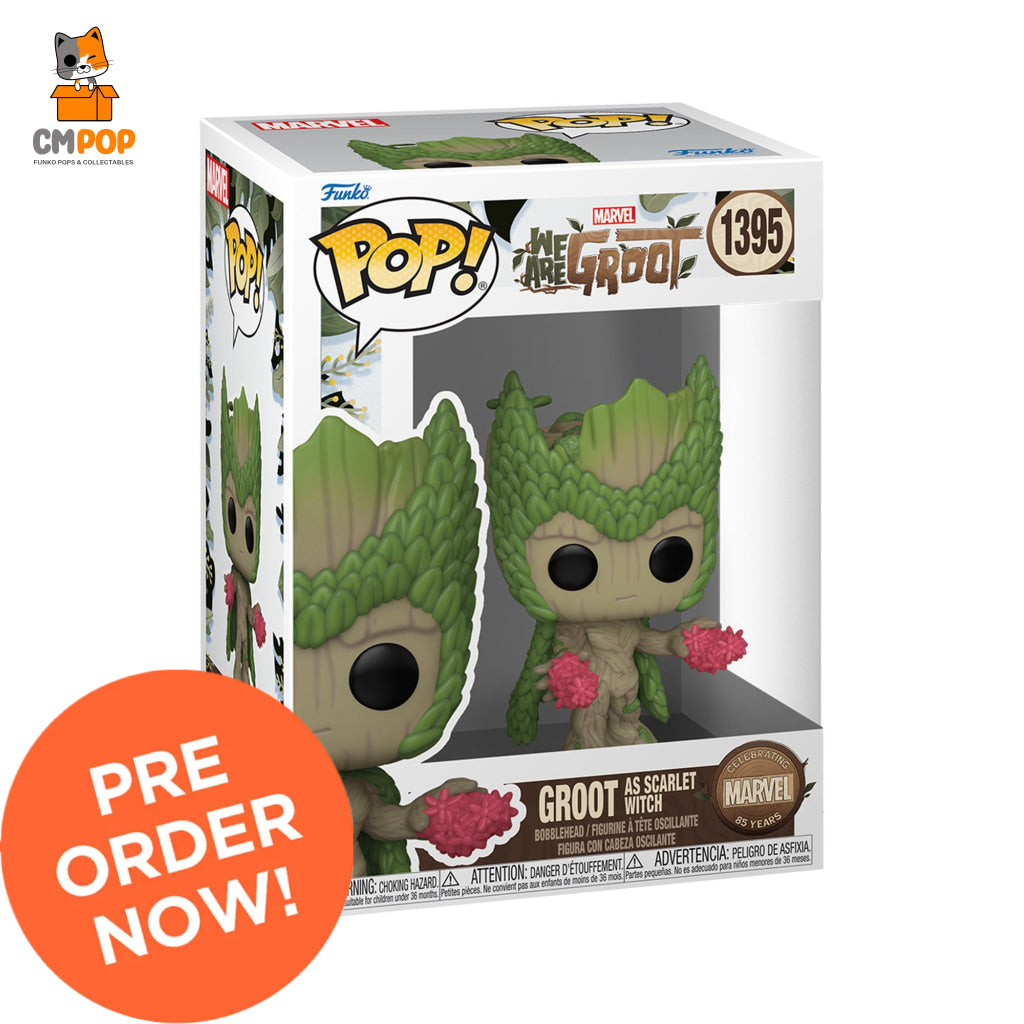 Groot As Scarlet Witch- #1395- Funko Pop! - We Are Marvel Pop