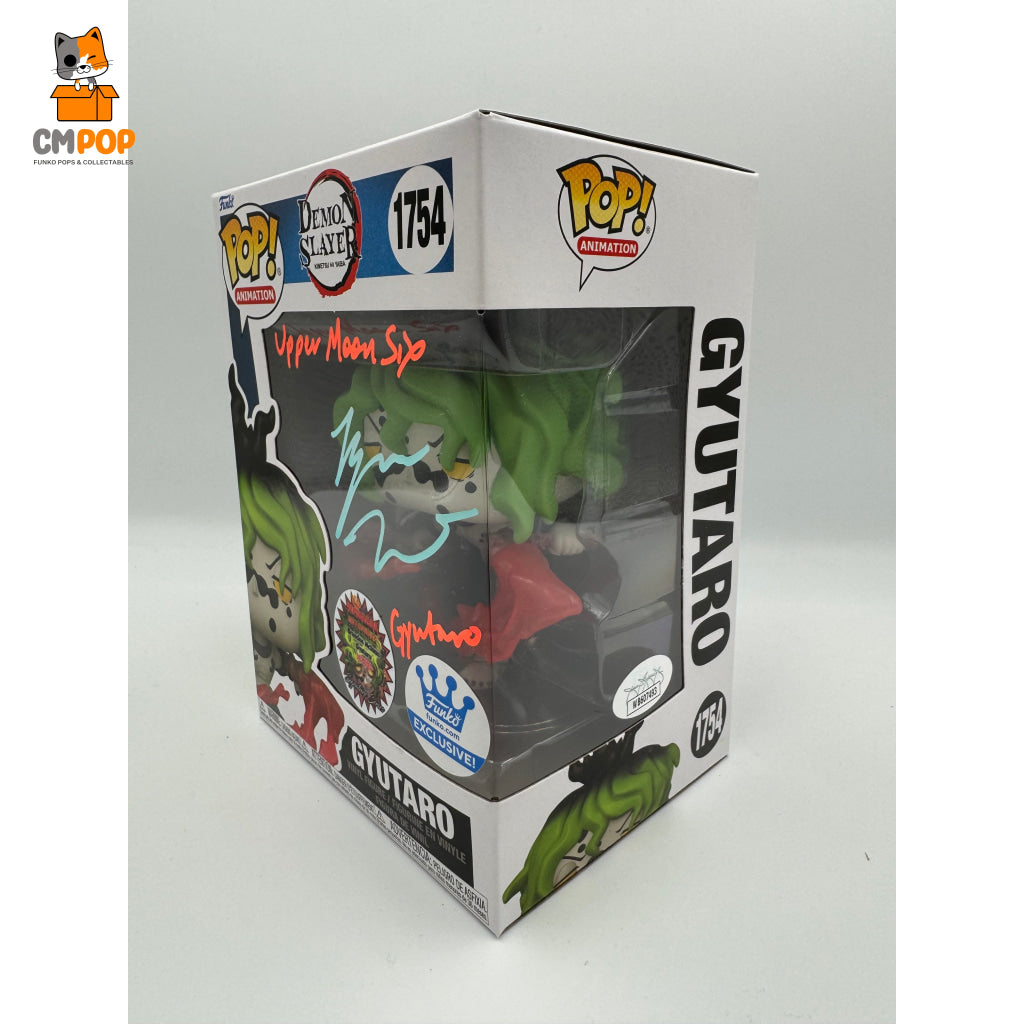 Gyutaro - #1754 Funko Pop! Animation Demon Slayer -Zohan Collectables Exclusive Signed By Brandon