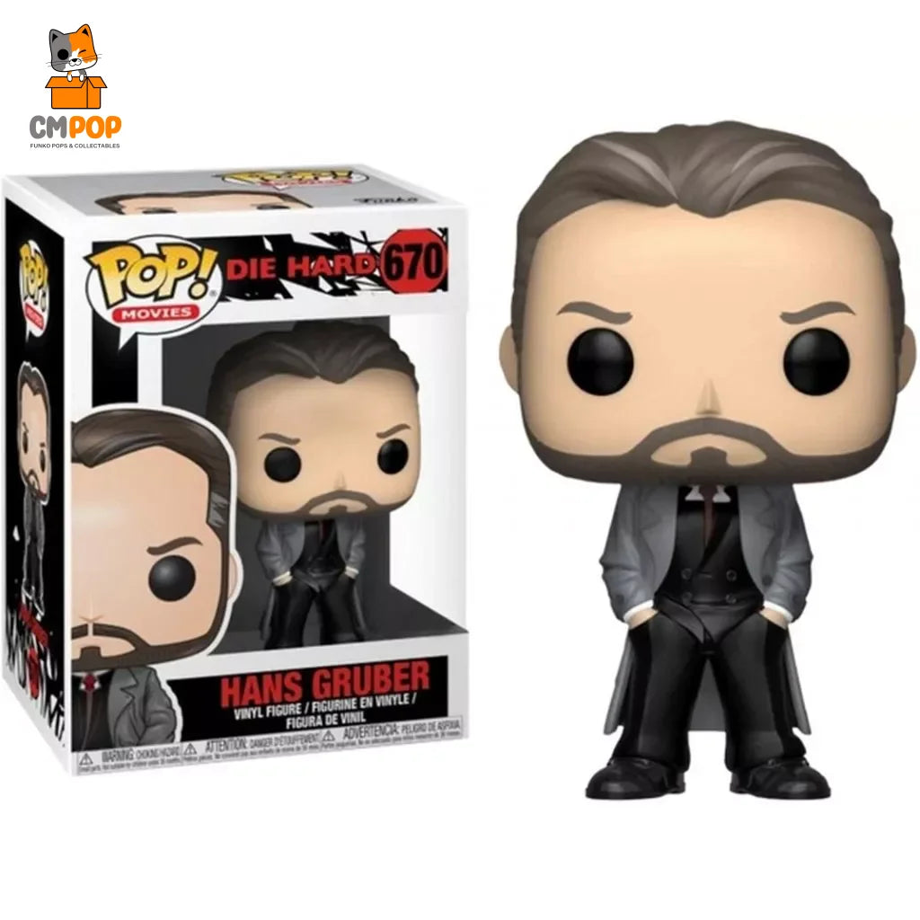 Hans Gruber - #670 Funko Pop! Movies Die Hard Gamestop Exclusive