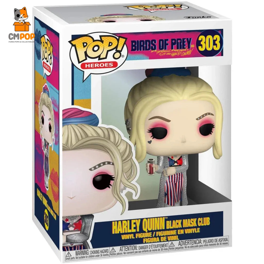 Harley Quinn Black Mask Club - #303 Funko Pop! Heroes Dc Birds Of Prey Pop