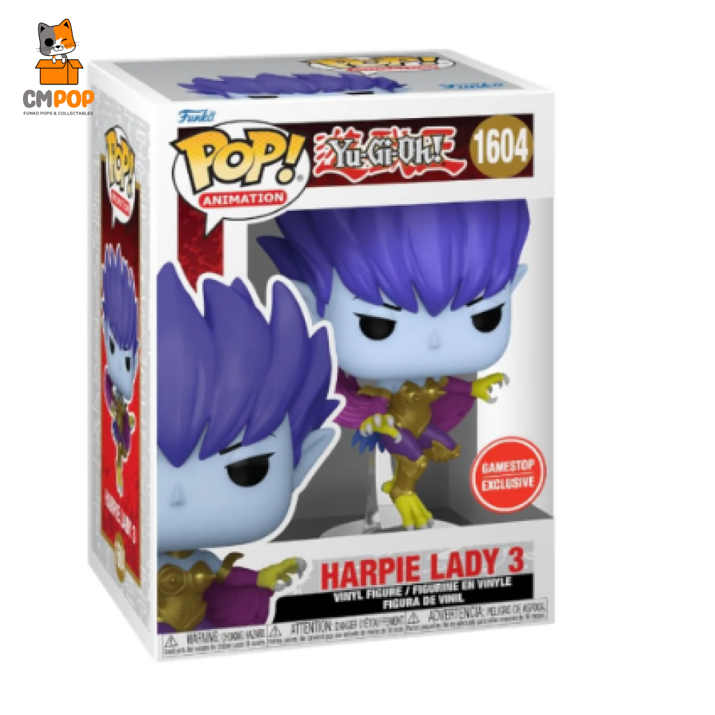 Harpie Lady 3 - #1604 Funko Pop! Yu-Gi-Oh Gamestop Exclusive Pop