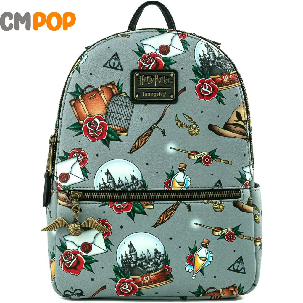 Harry Potter Tattoo Aop Mini Backpack - Loungefly