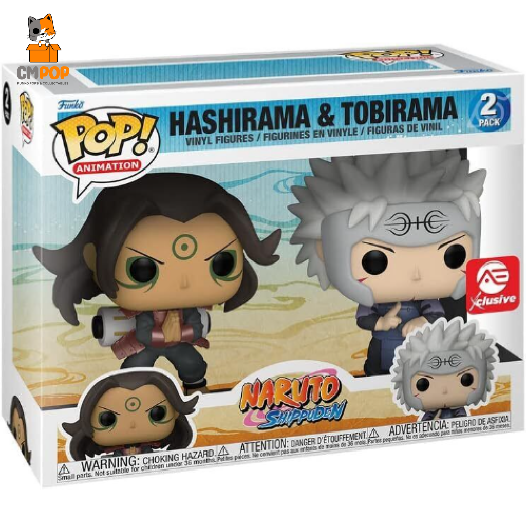 Hashirama & Tobirama- 2 Pack - Funko Pop! Naruto Exclusive Pop