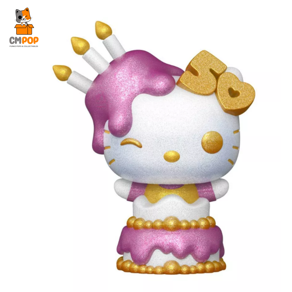 Hello Kitty 50Th Anniversary - #75 Funko Pop! Diamond Collection Target Con 2024 Limited Edition