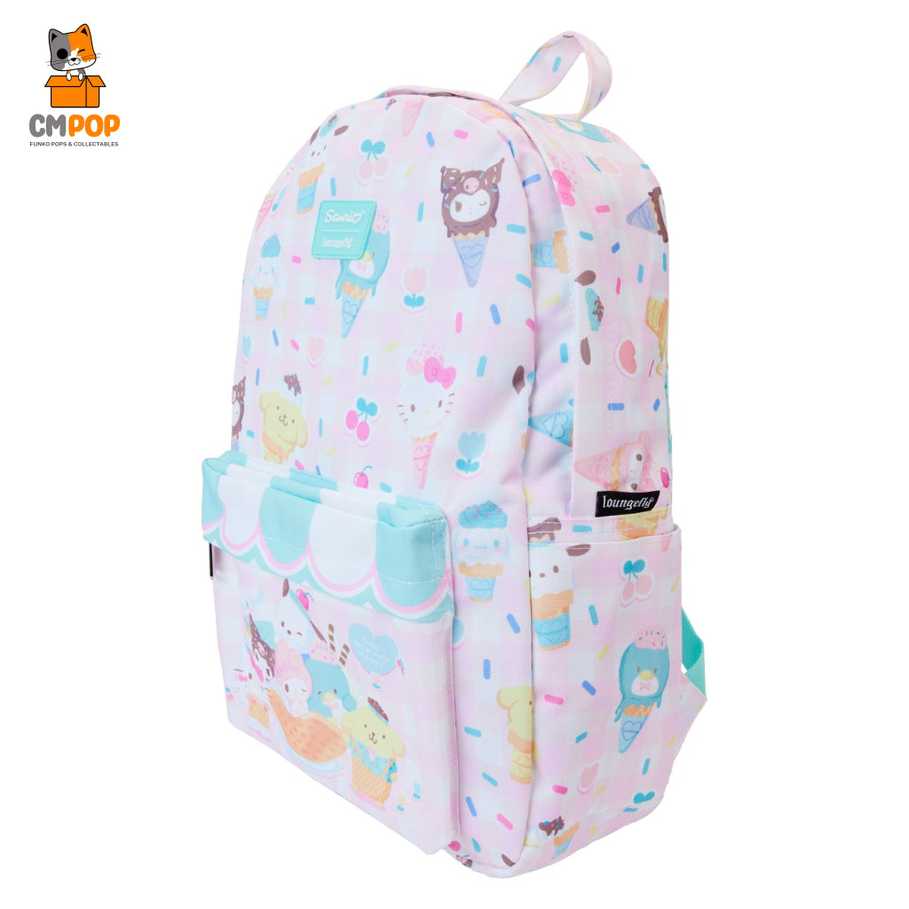 Hello Kitty Full Size Aop Nylon Backpack - Loungefly