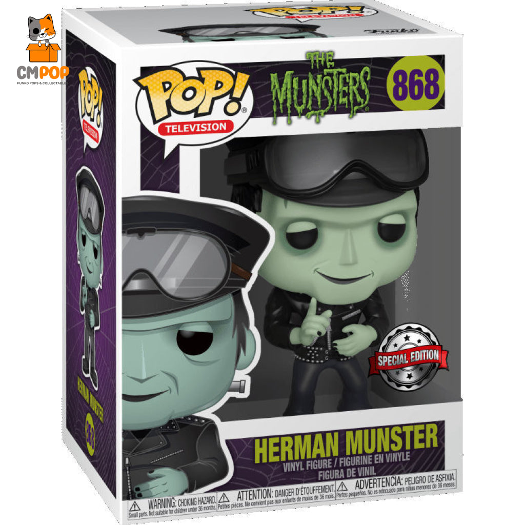 Herman Munster - #868 Funko Pop! Television The Munsters Special Edition