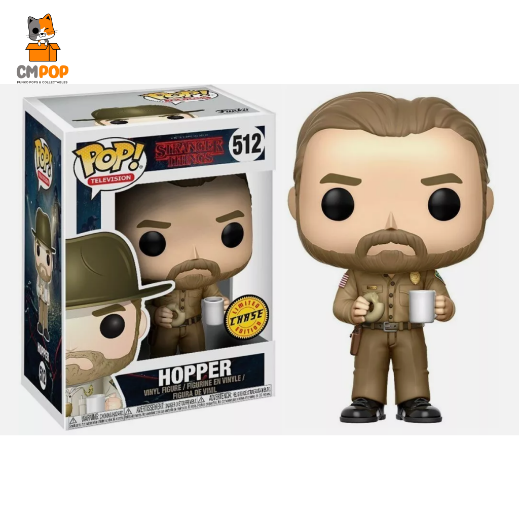 Hopper Chase Exclusive - #512 Funko Pop! -Stranger Things -Chase Pop