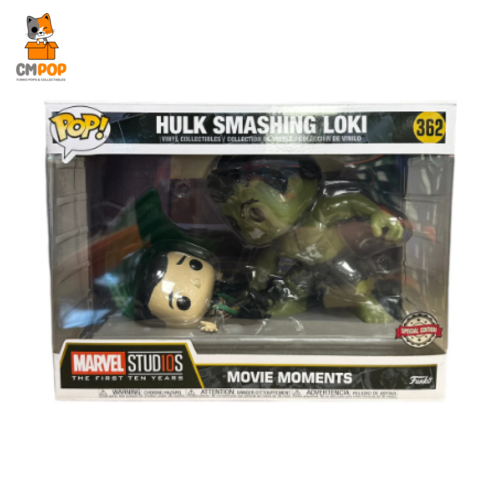 Hulk Smashing Loki - #362- Funko Pop! Marvel Movie Moments Special Edition Pop