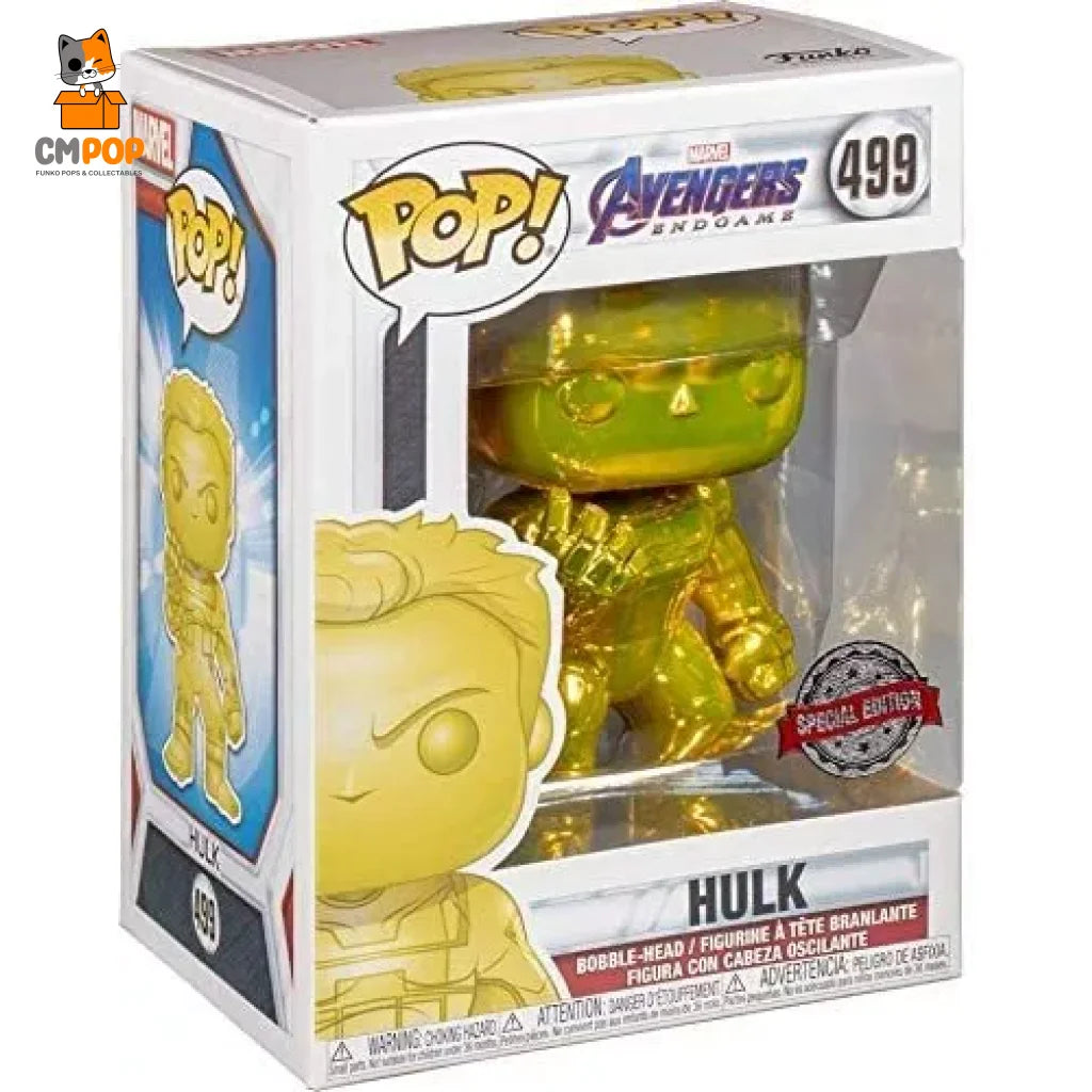 Hulk (Yellow) - #499 Funko Pop! Marvel Avengers Endgame Special Edition