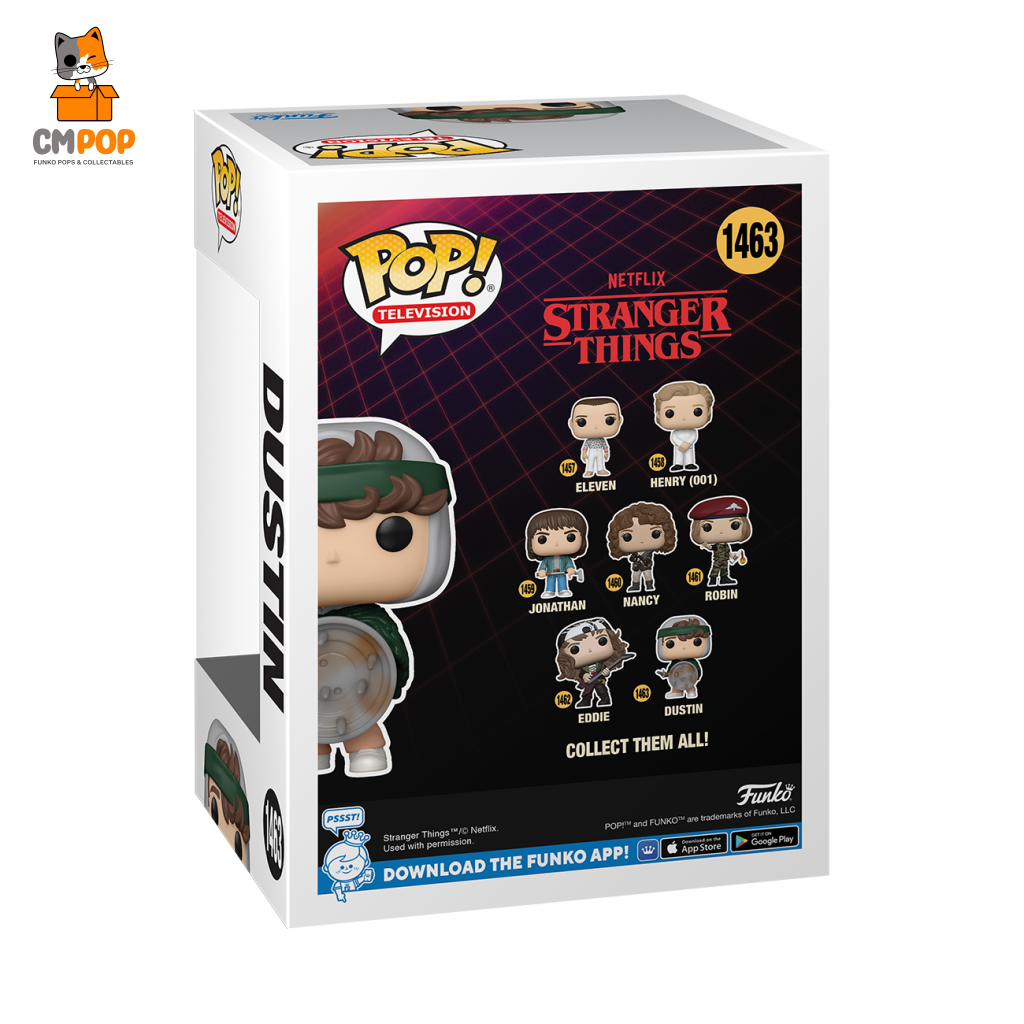 Hunter Dustin W/Shield - #1463 Funko Pop! Stranger Things Pop