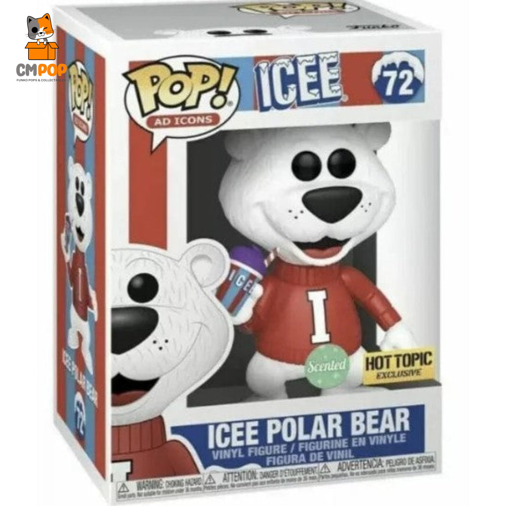 Icee Polar Bear - #72 Funko Pop! Ad Icons Scented Hot Topic Exclusive