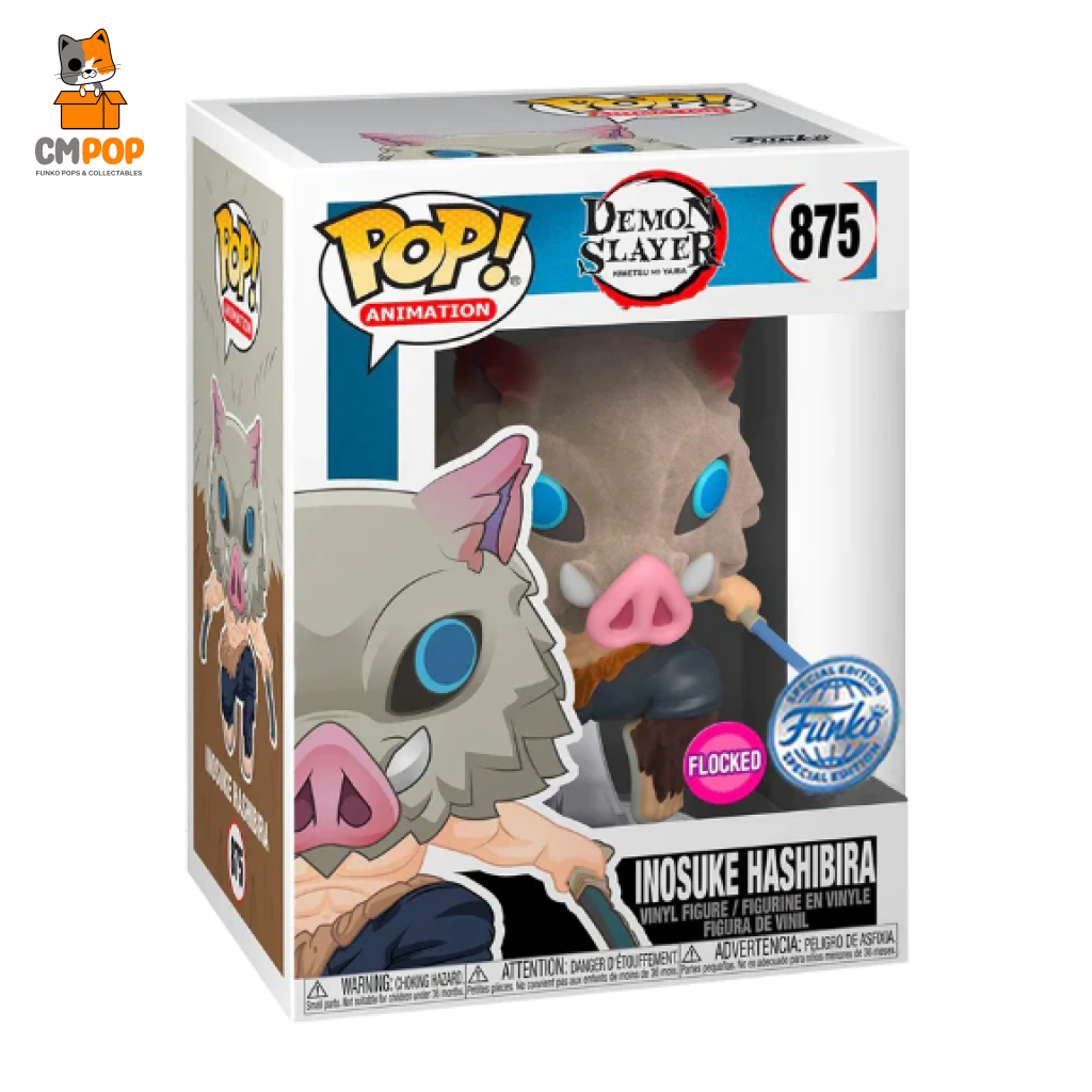 Inosuke Flocked - #875 Funko Pop! Demon Slayer Special Edition Exclusive Pop