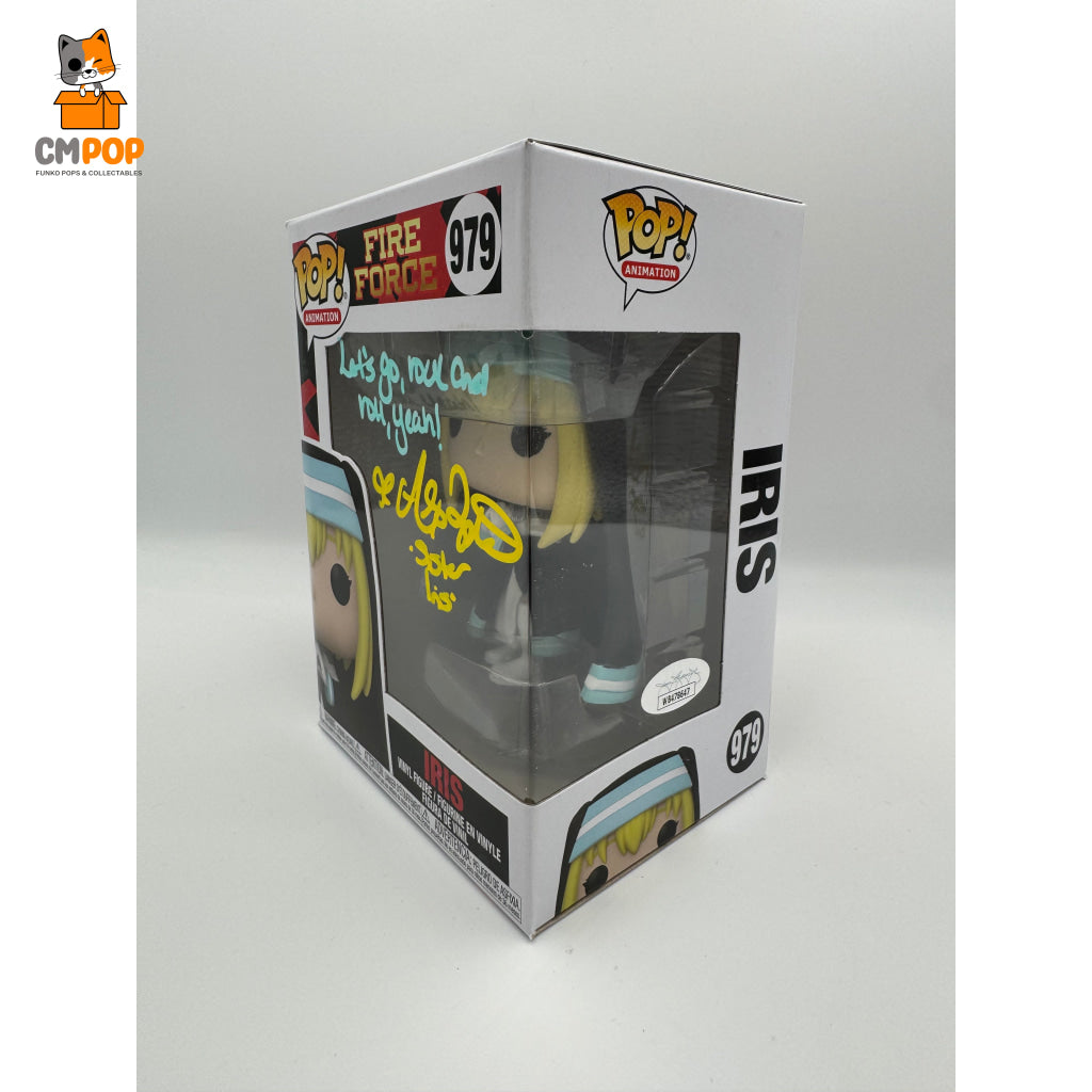 Iris - #979 Funko Pop! Animation Fire Force Signed By Alexis Tipton Certified Pop