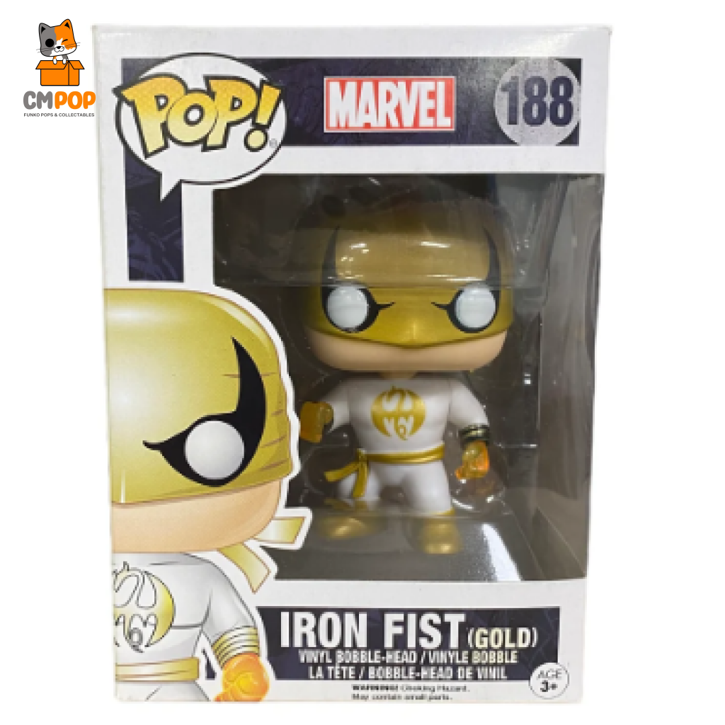 Iron Fist (Gold) - #188- Funko Pop! Marvel Pop