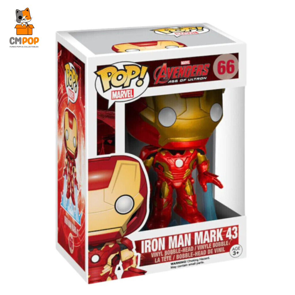Iron Man - #66 Funko Pop! Marvel 5/10 Condition Pop
