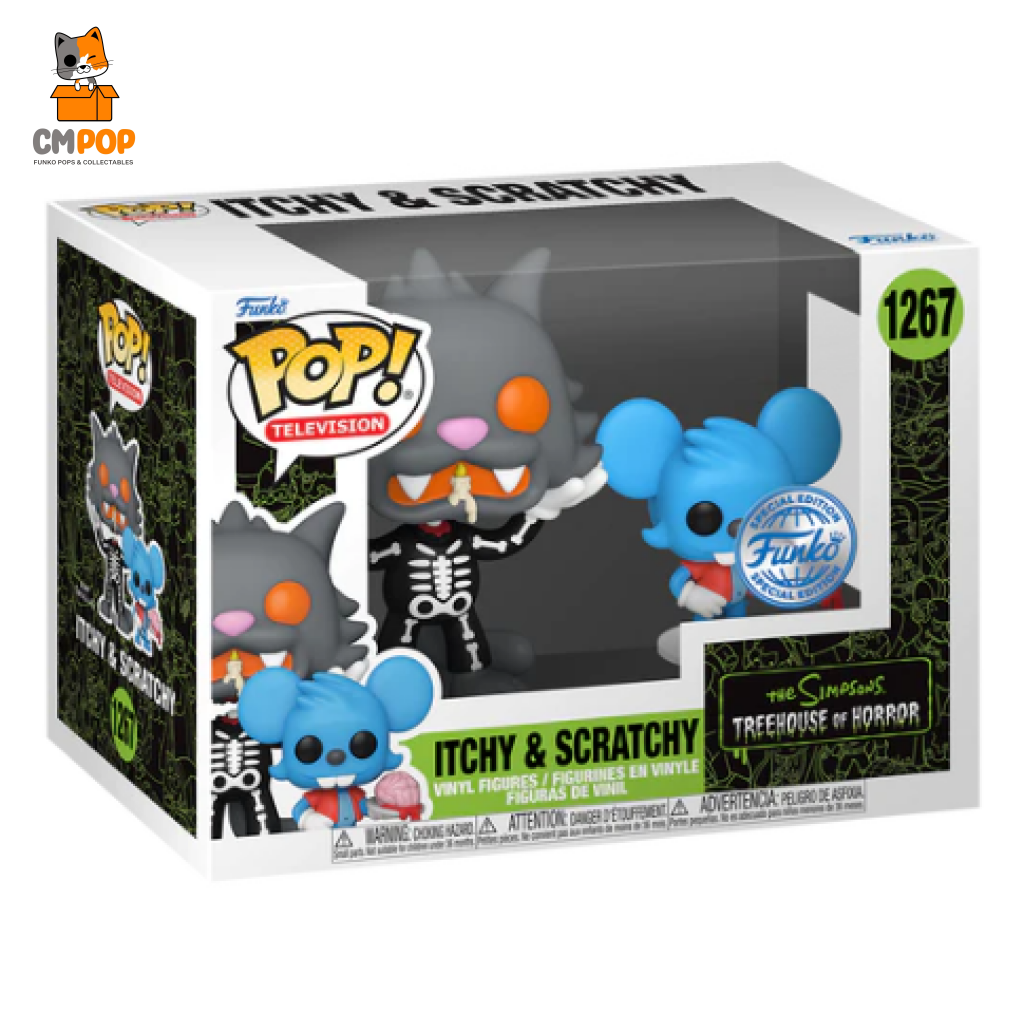 Itchy And Scratchy - #1267 Funko Pop! The Simpsons Special Edition Exclusive Pop