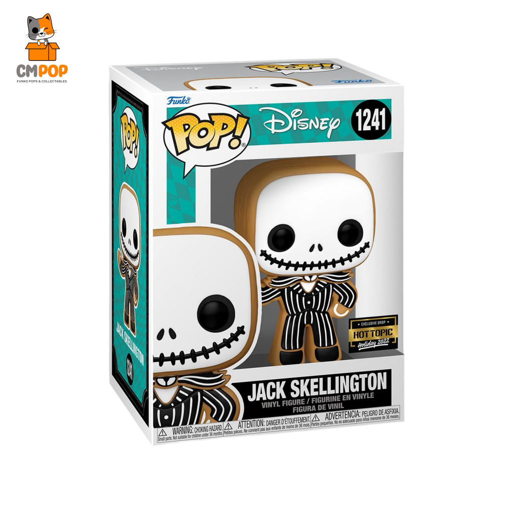 Jack Skellington Gingerbread - #1241 Funko Pop! Disney Hot Topic Exclusive Pop