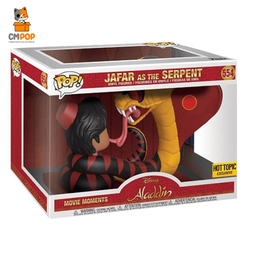 Jafar As The Serpent - #554 Funko Pop! Pop Deluxe Disney Aladdin Hot Topic Exclusive