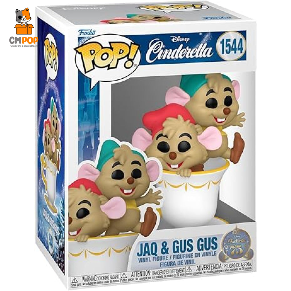 Jaq And Gus - #1544 Funko Pop! Disney Cinderella Cinderella’s 75Th Pop