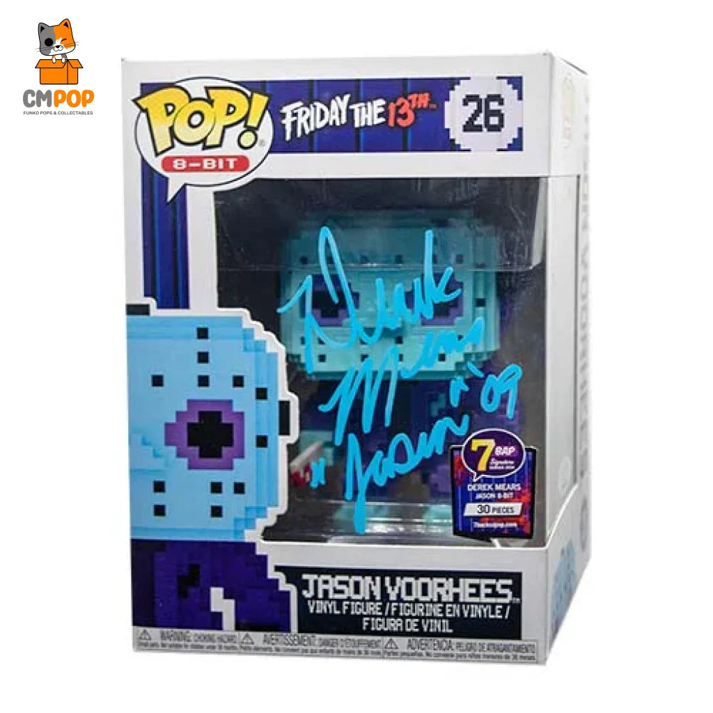 Jason #26 - Funko Pop! (8-Bit Nes Movies Friday The 13Th Signed By Derek Mears (30 Pcs) Certified