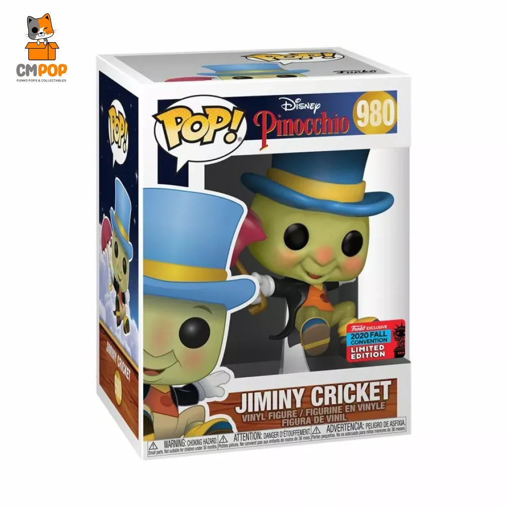 Jiminy Cricket - #980 Funko Pop! Disney 2020 Fall Collection Exclusive Pop