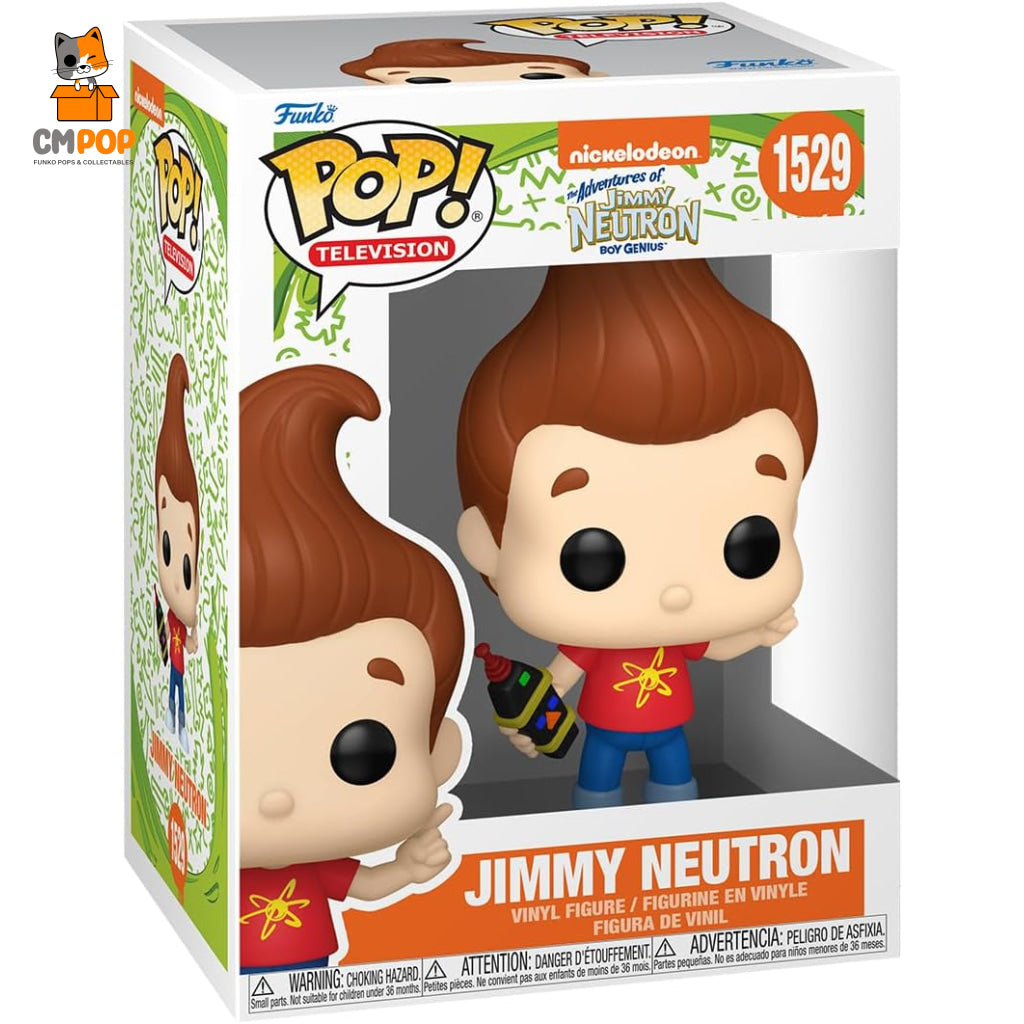 Jimmy Neutron - #1529 Funko Pop! Tv Nickelodeon Adventures Of Pop