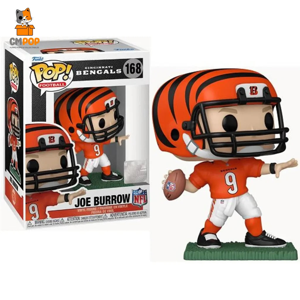 Joe Burrow - Cincinnati Bengals #168 Funko Pop! Nfl Sports Pop