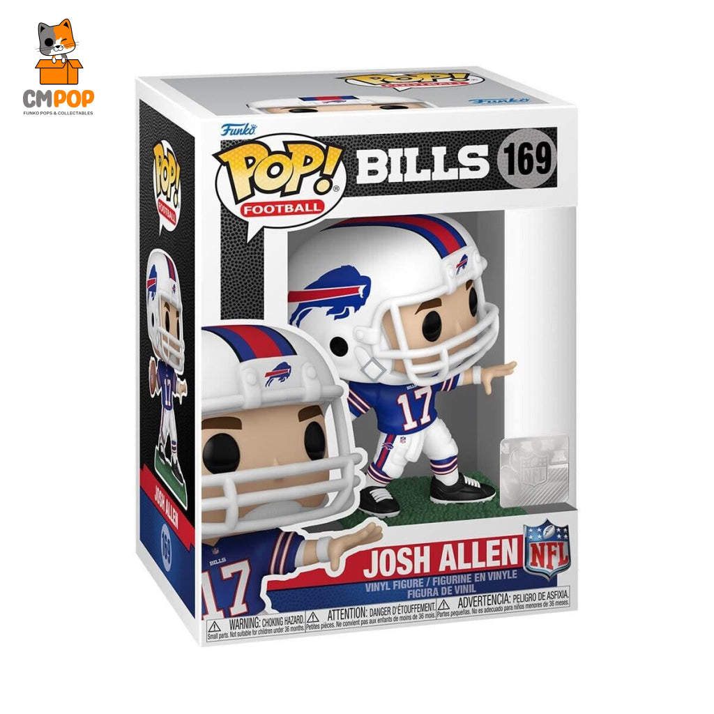 Josh Allen Away Jersey - Buffalo Bills #169 Funko Pop! Nfl Sports Pop