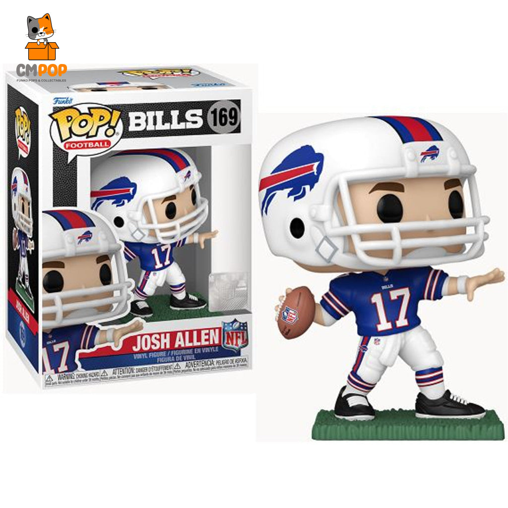 Josh Allen Away Jersey - Buffalo Bills #169 Funko Pop! Nfl Sports Pop