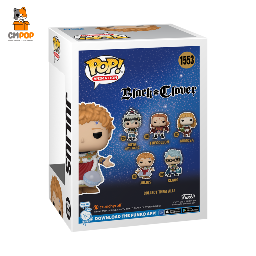 Julius - #1553- Funko Pop! Black Clover Animation Pop