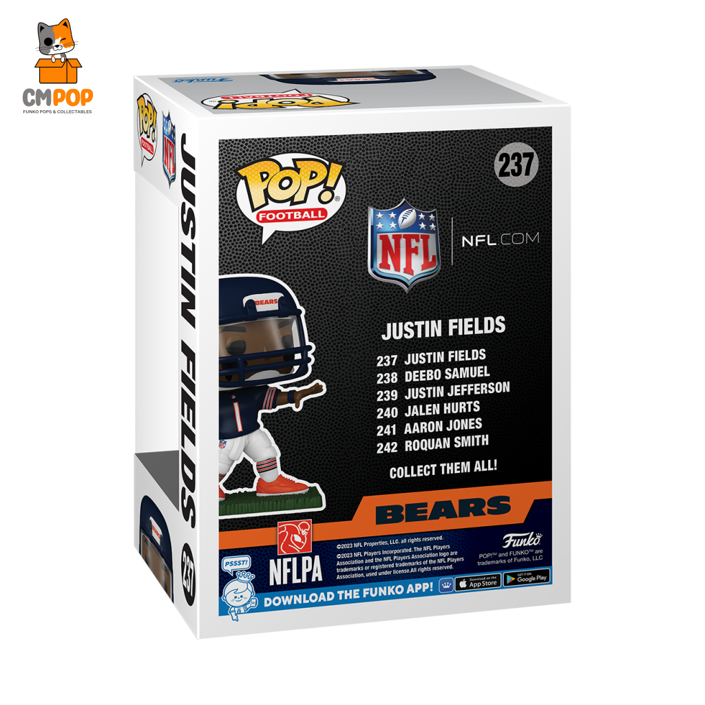 Justin Fields - #243 Funko Pop! Chicago Bears Nfl Pop