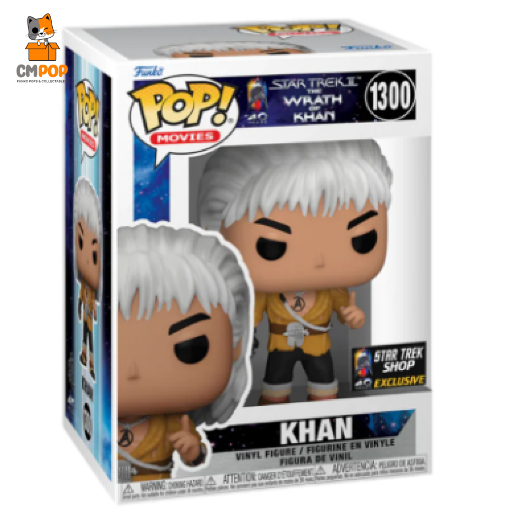 Khan - #1300 Funko Pop! Movies Star Trek Ii The Wrath Of Shop Exclusive